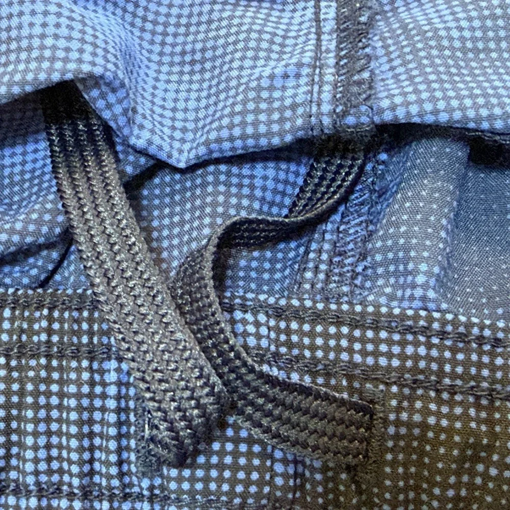 Columbia Swim Trunks Mens Sz 3X Blue Print Elastic‎ Drawstring Waist No Lining